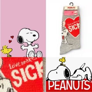 Snoopy Valentines Day Socks
